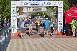 Finish Line - Blue Ridge Marathon Ã¢â¬â Roanoke, Virginia, USA